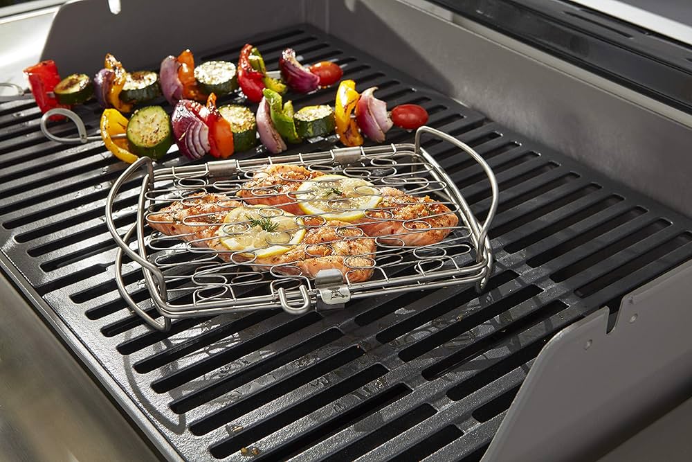 How to cook veggies on the grill in a basket